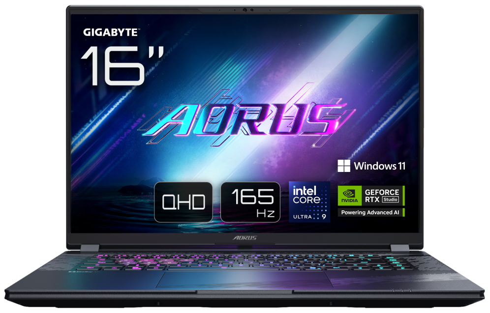GIGABYTE AORUS ELITE 16 BWHC3PTC64SH ordenador portatil Intel Core Ultra 9 275HX Portatil 40,6 cm (16'') WQXGA 32 GB DDR5-SDRAM 1 TB SSD NVIDIA GeForce RTX 5070 Wi-Fi 7 (802.11be) Windows 11 Home Gris