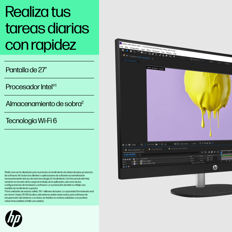 HP All-in-One 27-cr0090ns IntelÂ® Coreâ¢ i5 i5-1335U 68,6 cm (27'') 1920 x 1080 Pixeles PC todo en uno 16 GB DDR4-SDRAM 512 GB SSD FreeDOS Wi-Fi 6 (802.11ax) Blanco