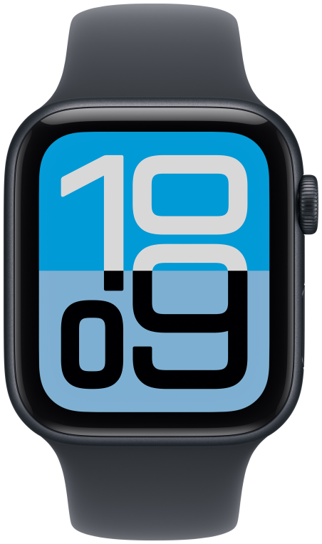 Apple Watch SE (3nd generation) 4,52 cm (1.78'') OLED 44 mm Digital 368 x 448 Pixeles Pantalla tactil 5G Negro Wifi GPS (satelite)