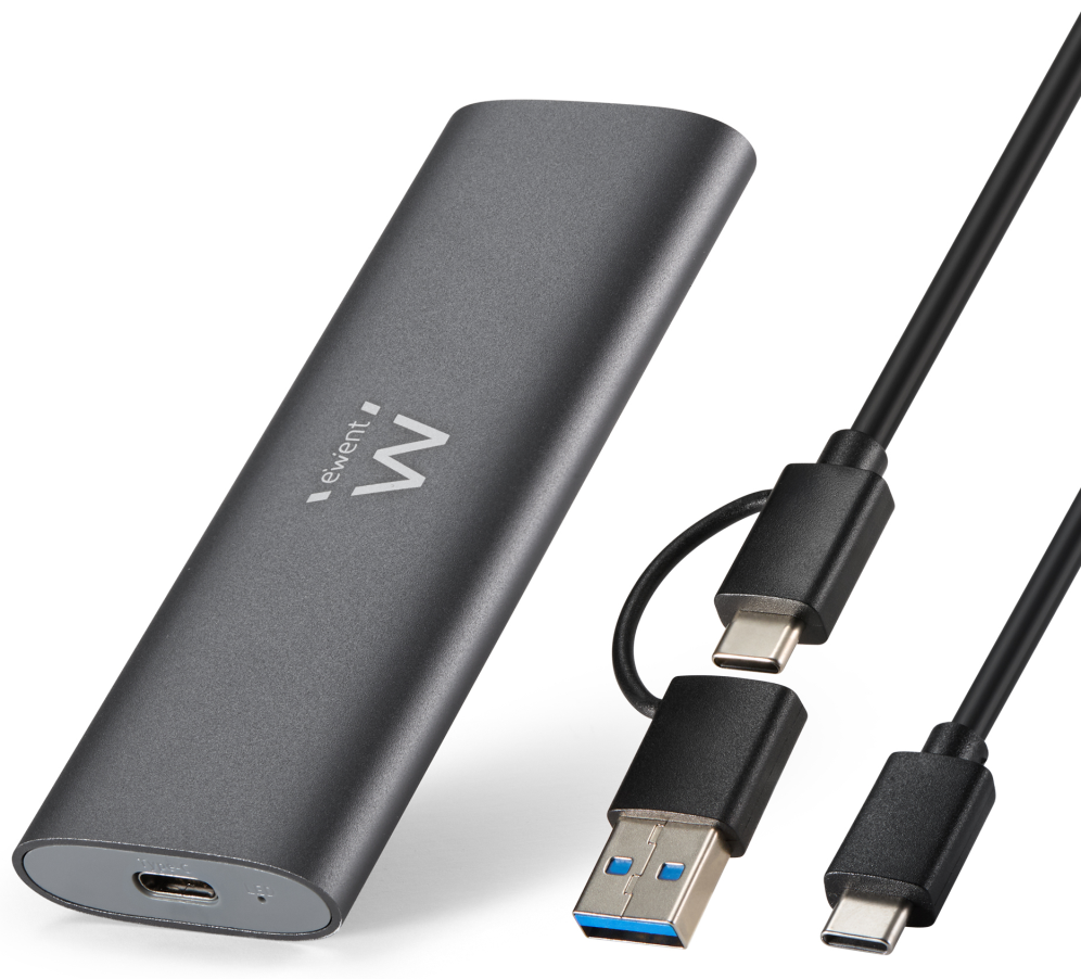 Ewent EW7060 caja para disco duro externo Caja externa para unidad de estado solido (SSD) Gris Oscuro