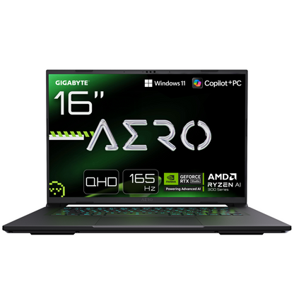 GIGABYTE AERO X16 2WHA3PTC65AH ordenador portatil Copilot+ PC AMD Ryzen AI 9 HX 370 Portatil 40,6 cm (16'') WQXGA 32 GB DDR5-SDRAM 2 TB SSD NVIDIA GeForce RTX 5070 Wi-Fi 6E (802.11ax) Windows 11 Pro Gris