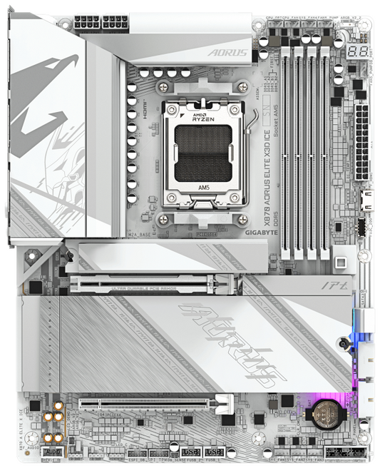 GIGABYTE X870 AORUS ELITE X3D ICE Placa Base