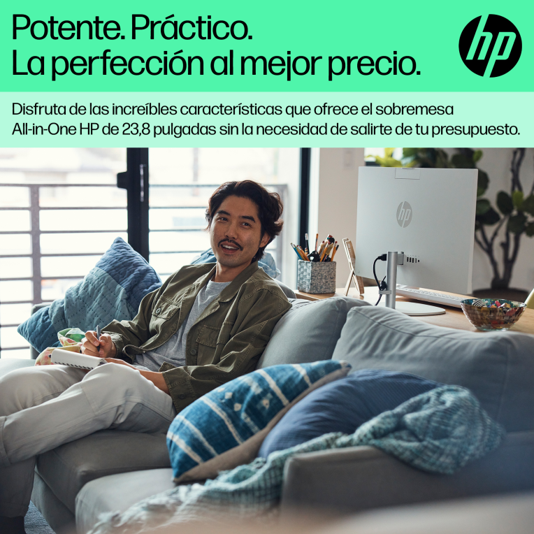 HP 24 -cr0130ns PC IntelÂ® Coreâ¢ i5 i5-1335U 60,5 cm (23.8'') 1920 x 1080 Pixeles PC todo en uno 16 GB DDR4-SDRAM 512 GB SSD FreeDOS Wi-Fi 6 (802.11ax) Blanco