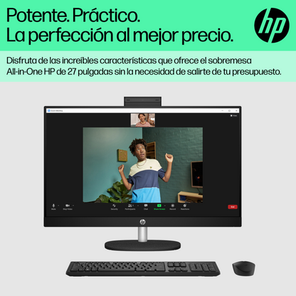 HP All-in-One 27-cr0090ns IntelÂ® Coreâ¢ i5 i5-1335U 68,6 cm (27'') 1920 x 1080 Pixeles PC todo en uno 16 GB DDR4-SDRAM 512 GB SSD FreeDOS Wi-Fi 6 (802.11ax) Blanco