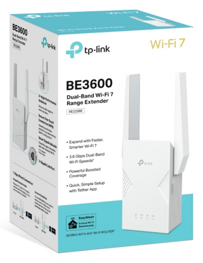 TP-Link RE225BE ampliador de red Repetidor de red Blanco