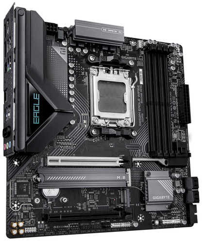 GIGABYTE B850M EAGLE WIFI6E Placa Base - Procesadores AMD Ryzen Serie 9000, VRM digital de 8+2+2 fases, hasta 8200MHz DDR5 (OC), 1xPCIe 5.0 + 1xPCIe 4.0 M.2, Wi-Fi 6E, LAN 2.5GbE, USB 3.2 Gen 2