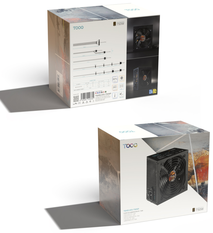 TooQ Fuente de alimentacion ATX 750W APFC 80Plus Bronze