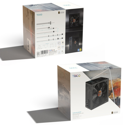 TooQ Fuente de alimentacion ATX 850W APFC 80Plus Bronze