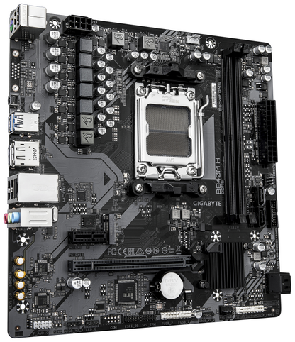 GIGABYTE B840M H Placa Base - Procesadores AMD Ryzen 9000, VRM de 5+2+2 fases, hasta 7200MHz DDR5 (O.C), 1xPCIe 4.0 M.2, LAN 1GbE, USB 3.2 Gen 1