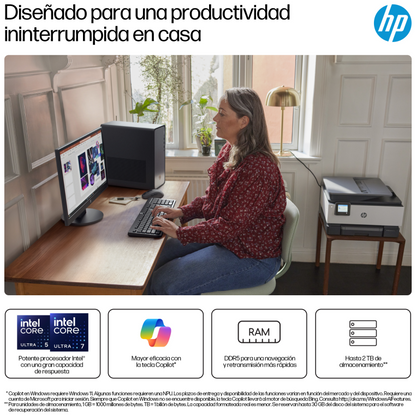HP OmniDesk M02-0021ns IntelÂ® Coreâ¢ i5 i5-14400 16 GB DDR5-SDRAM 1 TB SSD FreeDOS Torre PC Plata