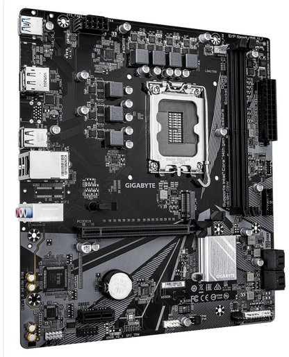 GIGABYTE H610M D3W Placa Base - Compatible con procesadores Intel Core de 14ª generación, VRM de 5+1+1 fases, hasta 5600MHz DDR5, 1xPCIe 3.0 M.2, LAN 1GbE, USB 3.2 Gen 1