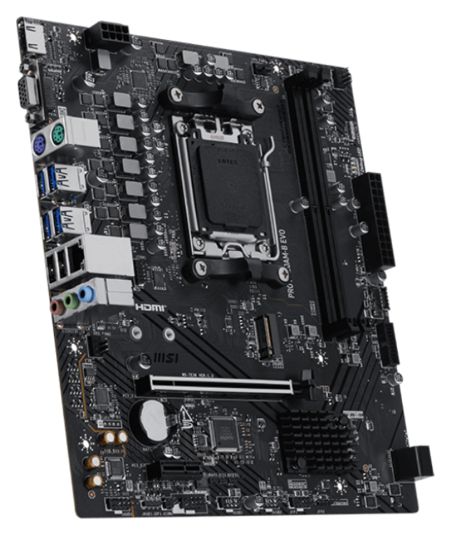 MSI PRO A620AM-B EVO AMD A620A Zócalo AM5 ATX