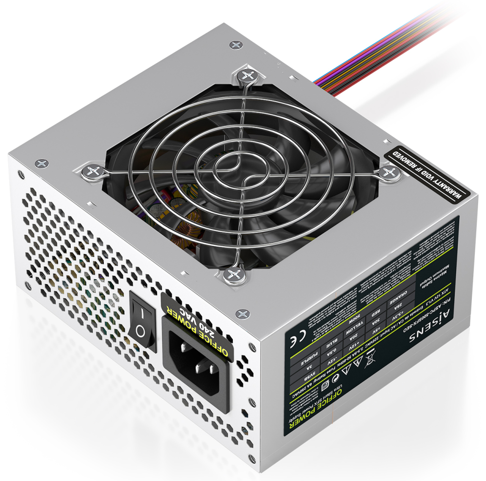 AISENS Fuente Alimentacion SFX 500W OEM, Plata