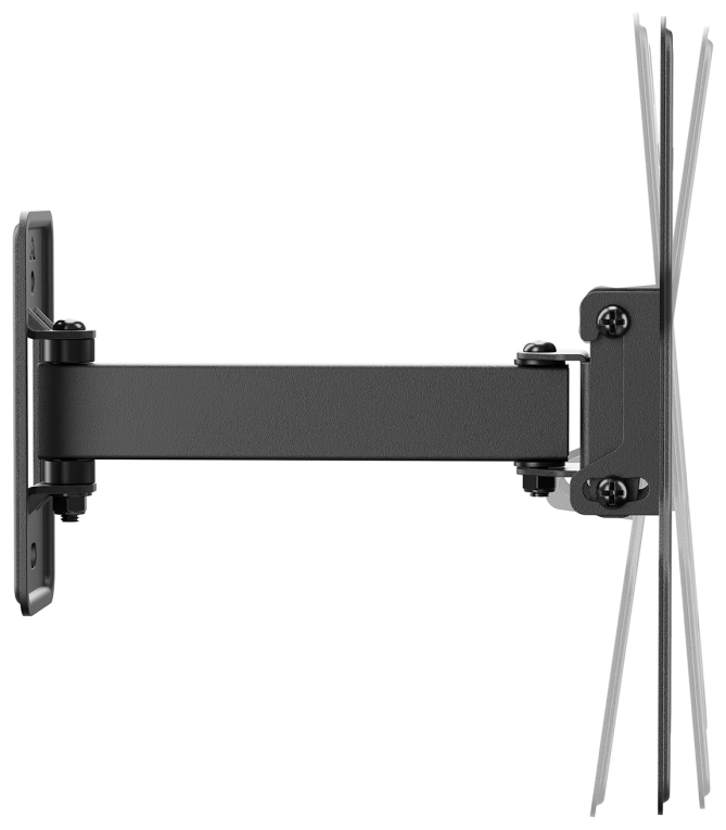 AISENS Soporte Eco Giratorio, Inclinable Para Monitor/TV 30kg (2 Pivotes) De 23''-43'', Negro