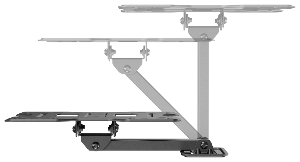 AISENS Soporte Eco Giratorio, Inclinable Para Monitor/TV 30kg (2 Pivotes) De 23''-43'', Negro