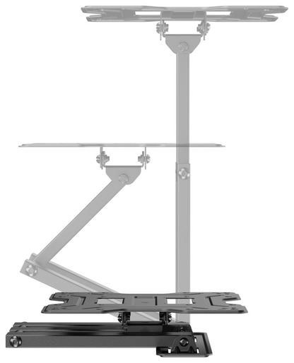 AISENS Soporte Eco Giratorio, Inclinable Para Monitor/TV 30kg (3 Pivotes) De 23''-43'', Negro
