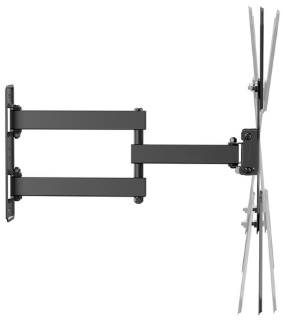 AISENS Soporte Eco Giratorio, Inclinable Para Monitor/TV 30kg (3 Pivotes) De 23''-65'', Negro