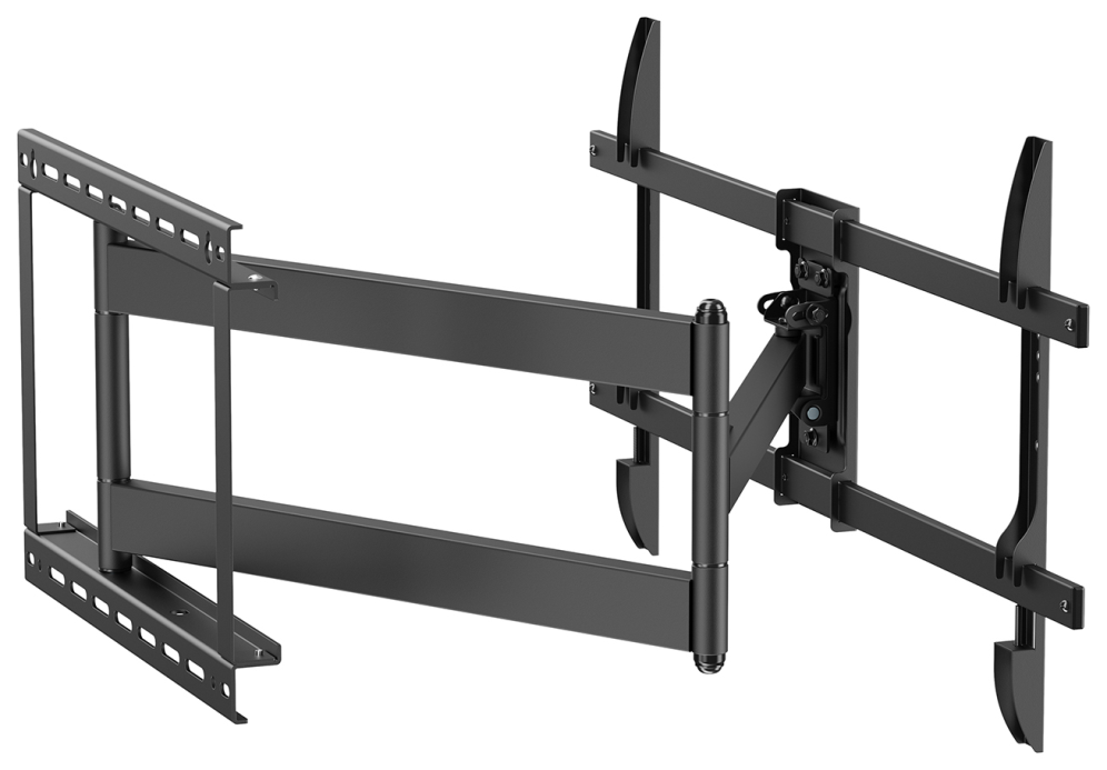 AISENS Soporte Pro Giratorio, Inclinable y Nivelable para Monitor/TV 50kg de 43''-80'', Negro