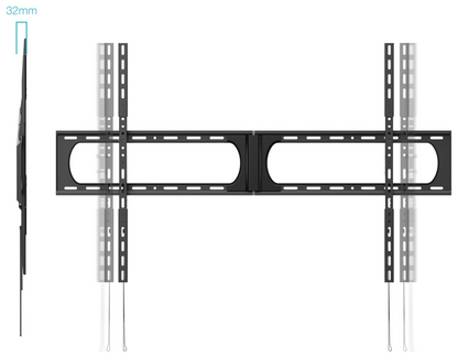 TooQ Soporte Fijo de Pared para Pantallas 37a-140a, Negro