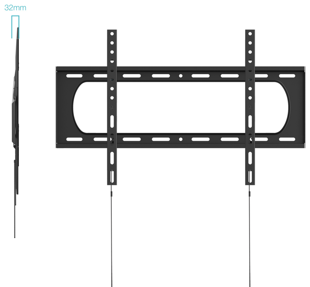 TooQ Soporte Fijo de Pared para Pantallas 37a-140a, Negro