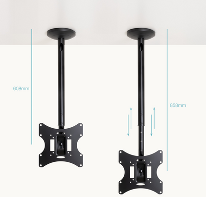 TooQ Soporte de Techo para pantallas 23a-42a, Negro