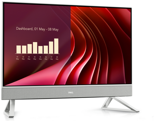 DELL EC24250 Intel Core 7 150U 60,5 cm (23.8'') 1920 x 1080 Pixeles PC todo en uno 16 GB DDR5-SDRAM 512 GB SSD Windows 11 Pro Wi-Fi 6E (802.11ax) Blanco