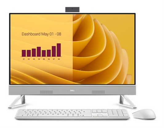 DELL EC27250 Intel Core 5 120U 68,6 cm (27'') 1920 x 1080 Pixeles PC todo en uno 16 GB DDR5-SDRAM 512 GB SSD Windows 11 Pro Wi-Fi 6E (802.11ax) Blanco