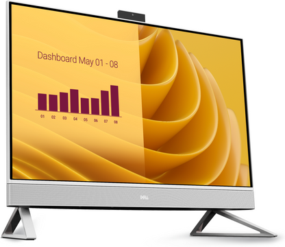 DELL EC27250 Intel Core 5 120U 68,6 cm (27'') 1920 x 1080 Pixeles PC todo en uno 16 GB DDR5-SDRAM 512 GB SSD Windows 11 Pro Wi-Fi 6E (802.11ax) Blanco