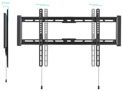 TooQ Soporte Fijo de pared para pantallas 37''- 80'', Negro
