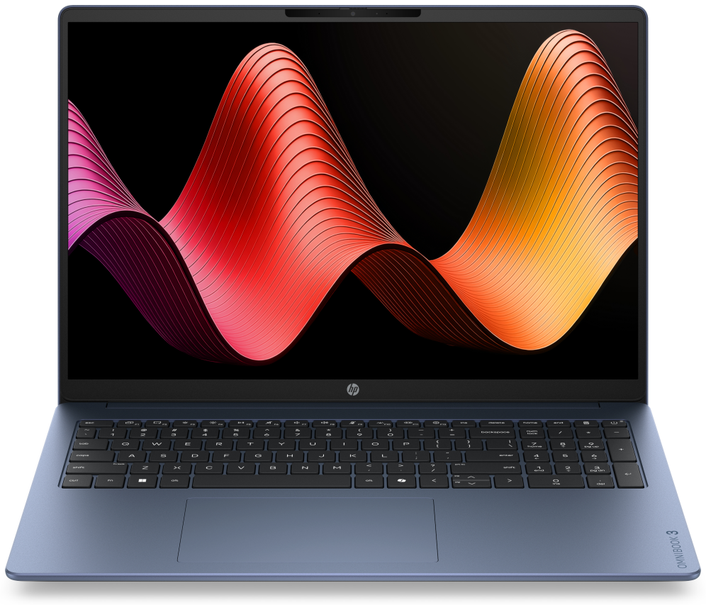 HP OmniBook 3 16-by0008ns AMD Ryzen™ 7 160 Portatil 40,6 cm (16'') 2K 16 GB DDR5-SDRAM 1 TB SSD Wi-Fi 6 (802.11ax) FreeDOS Azul, Gris