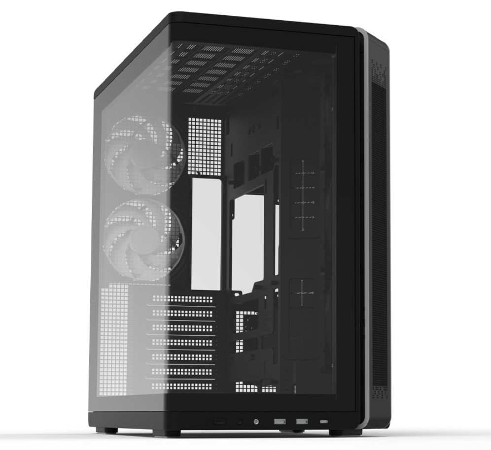 Zalman P60 BLACK carcasa de ordenador Midi Tower Negro