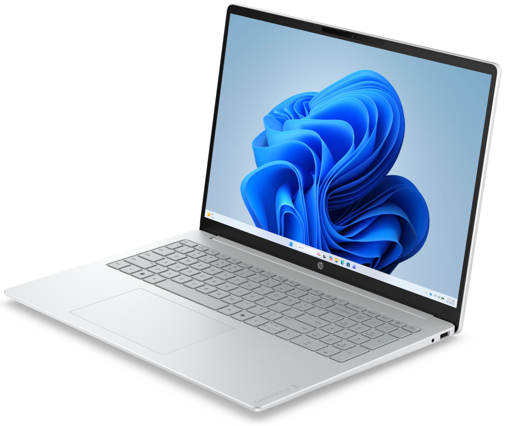 HP OmniBook 3 16-bu0079ns Intel Core 3 100U Portatil 40,6 cm (16'') 2K 8 GB DDR5-SDRAM 512 GB SSD Wi-Fi 6 (802.11ax) Windows 11 Home Gris, Plata