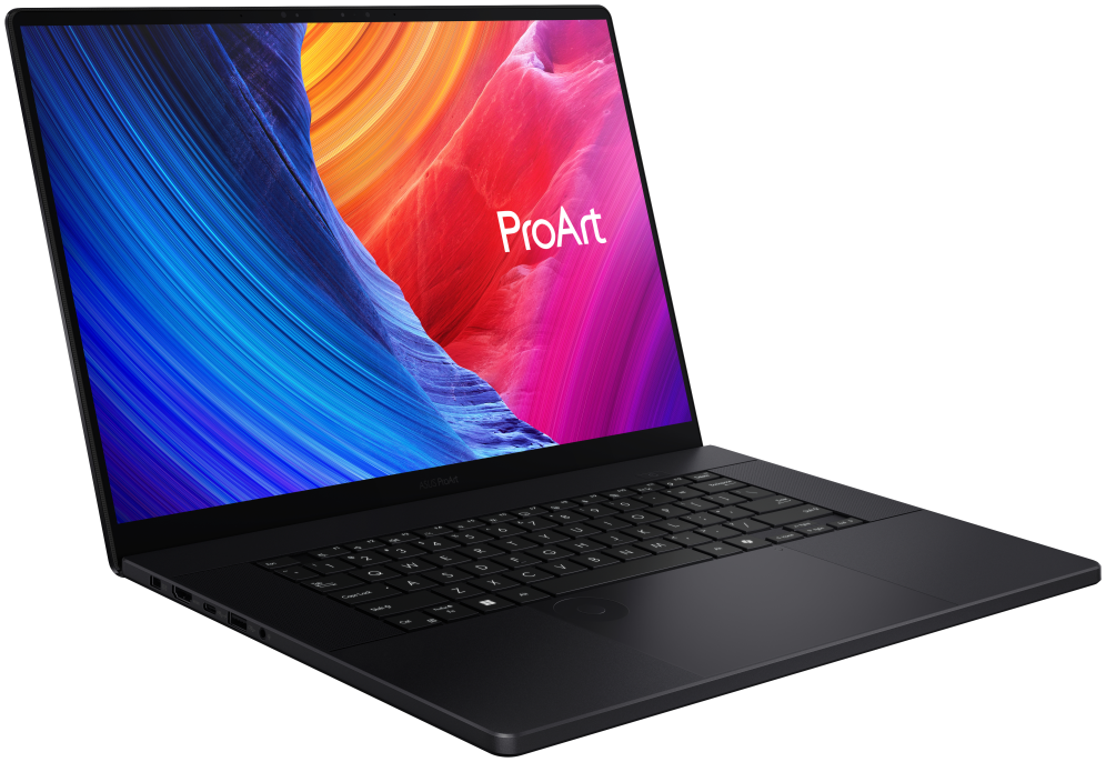 ASUS ProArt P16 OLED H7606WM-SR130W - Ordenador Portatil 16'' WQXGA+ 120Hz (AMD Ryzen AI 9 HX 370, 32GB RAM, 2TB SSD, NVIDIA RTX 5060 8GB, Windows 11 Home) Negro Nano - Teclado QWERTY espanol