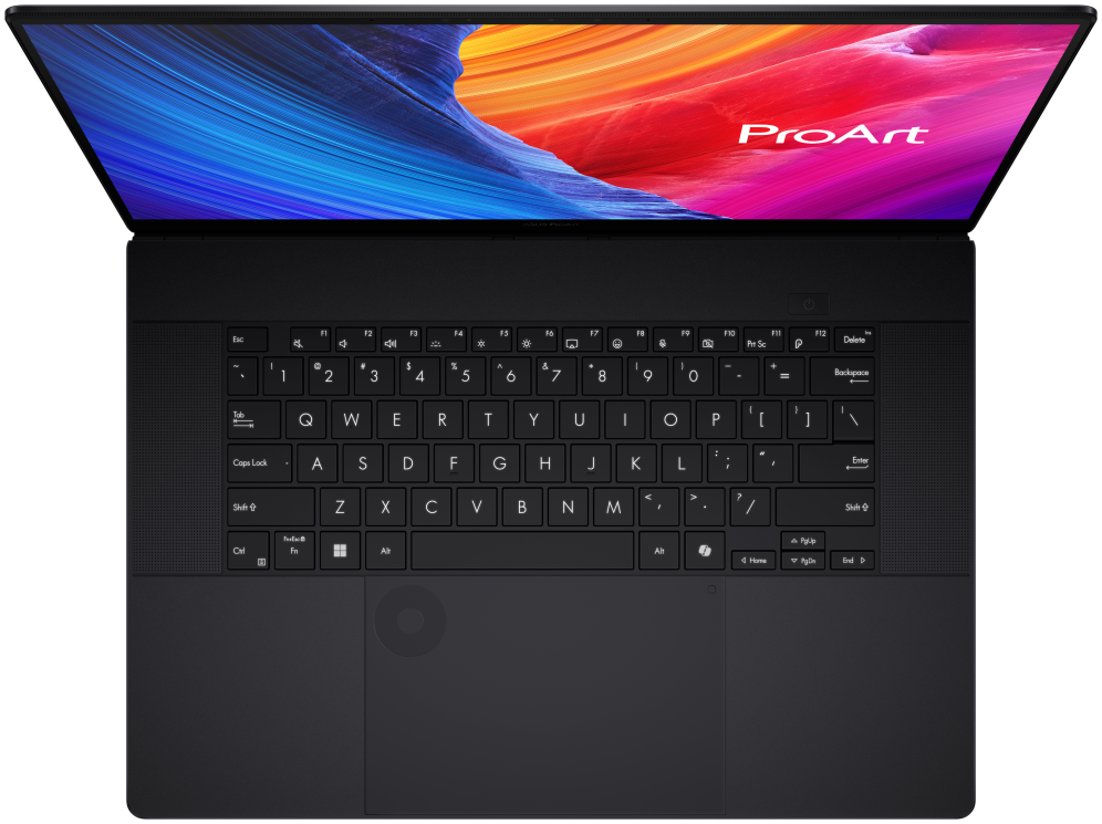 ASUS ProArt P16 OLED H7606WM-SR130W - Ordenador Portatil 16'' WQXGA+ 120Hz (AMD Ryzen AI 9 HX 370, 32GB RAM, 2TB SSD, NVIDIA RTX 5060 8GB, Windows 11 Home) Negro Nano - Teclado QWERTY espanol
