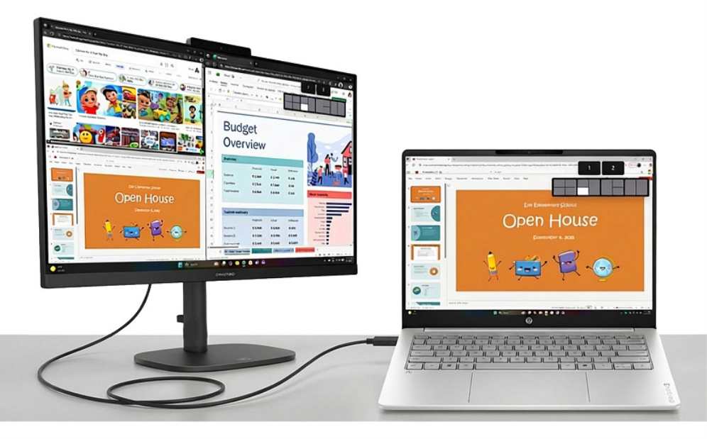 HP OmniBook 3 16-bu0079ns Intel Core 3 100U Portatil 40,6 cm (16'') 2K 8 GB DDR5-SDRAM 512 GB SSD Wi-Fi 6 (802.11ax) Windows 11 Home Gris, Plata