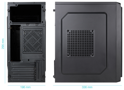 TooQ Caja Minitorre Micro-ATX aDODEKA ULTRAa Negra