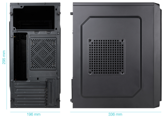 TooQ Caja Minitorre Micro-ATX aDODEKA ULTRAa Negra