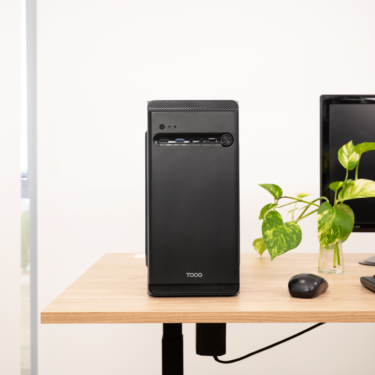 TooQ Caja Minitorre Micro-ATX aDODEKA ULTRAa Negra