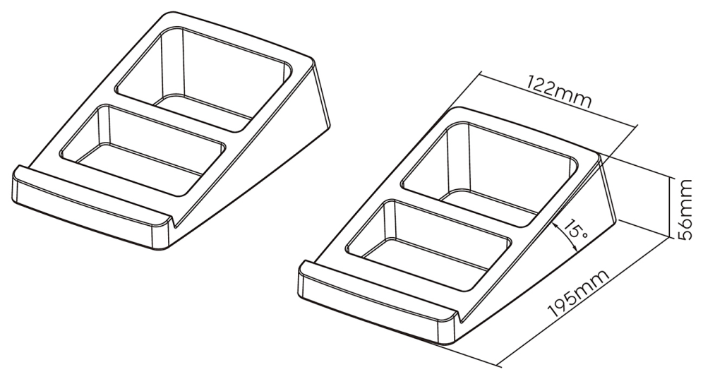 AISENS Soporte Universal De Sobremesa Para Altavoces, Negro