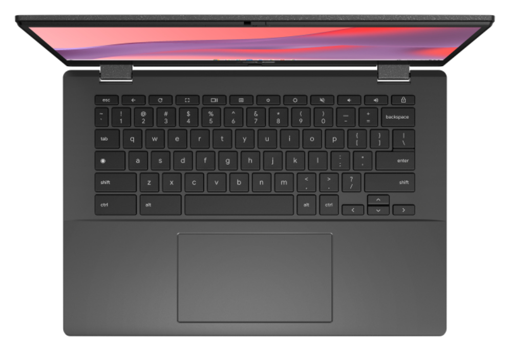 ASUS Chromebook CM14 Flip CL1402FM2A-EC0286 - Ordenador Portatil 14'' Full HD (MediaTek Kompanio 520, 8GB RAM, 128GB eMMC, ARM Mali-G52 MC2, ChromeOS) Gris Gravidad - Teclado QWERTY espanol