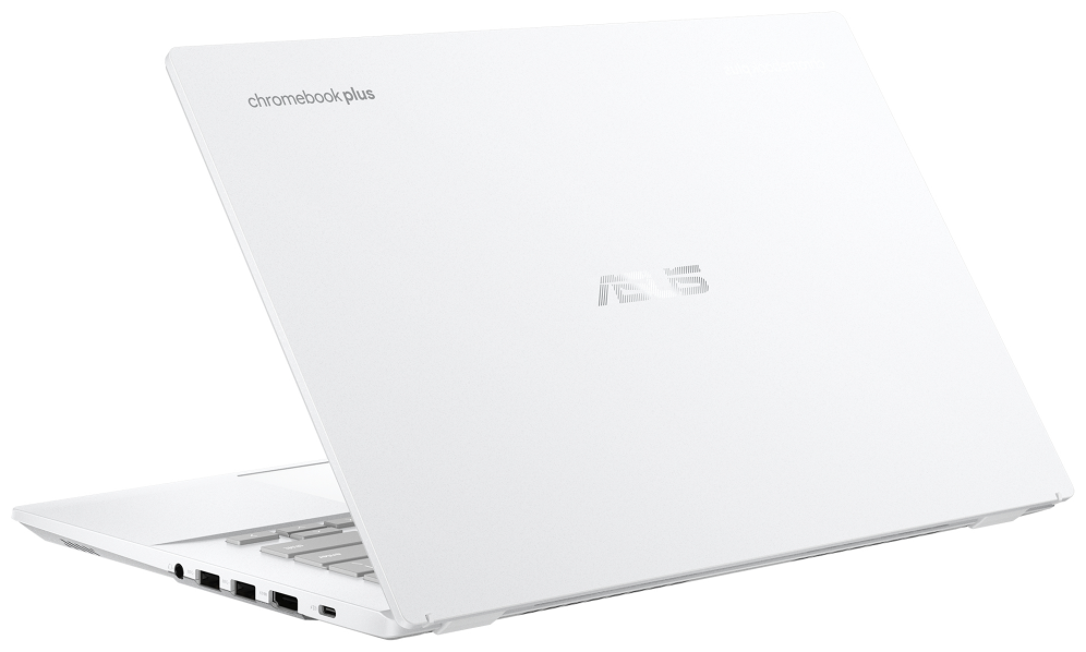 ASUS Chromebook Plus CX34 CX3402CVA-PQ1339 - Ordenador Portatil 14'' Full HD (Intel Core 3 100U, 8GB RAM, 256GB UFS, Graphics, ChromeOS) Blanco Perla - Teclado QWERTY espanol