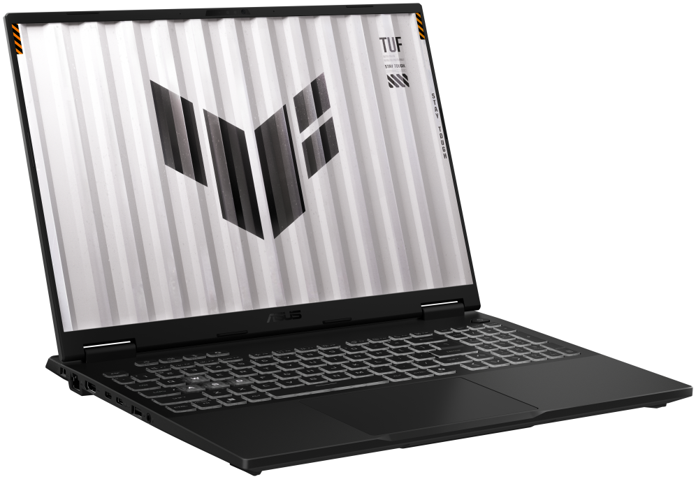 ASUS TUF Gaming F16 TUF608JMI-TU345 - Ordenador Portatil Gaming de 16'' WUXGA 144Hz (Core i5-14450HX, 16GB RAM, 512GB SSD, RTX 5060 8GB, Sin Sistema Operativo) Gris Jager - Teclado QWERTY espanol