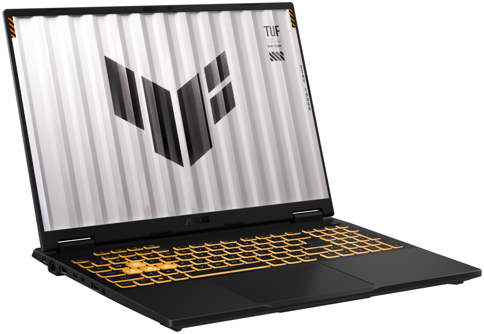 ASUS TUF Gaming F16 TUF608JMI-TU345 - Ordenador Portatil Gaming de 16'' WUXGA 144Hz (Core i5-14450HX, 16GB RAM, 512GB SSD, RTX 5060 8GB, Sin Sistema Operativo) Gris Jager - Teclado QWERTY espanol