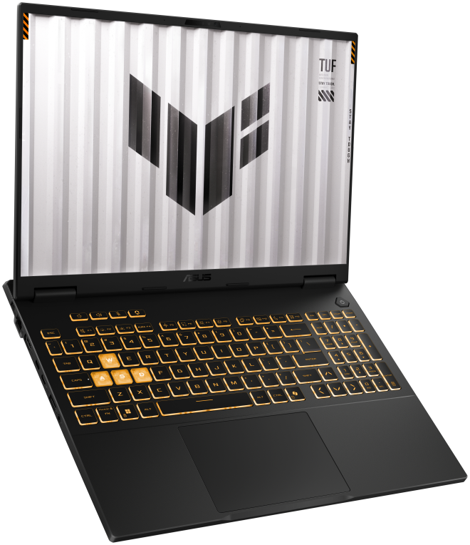 ASUS TUF Gaming F16 TUF608JMI-TU345 - Ordenador Portatil Gaming de 16'' WUXGA 144Hz (Core i5-14450HX, 16GB RAM, 512GB SSD, RTX 5060 8GB, Sin Sistema Operativo) Gris Jager - Teclado QWERTY espanol