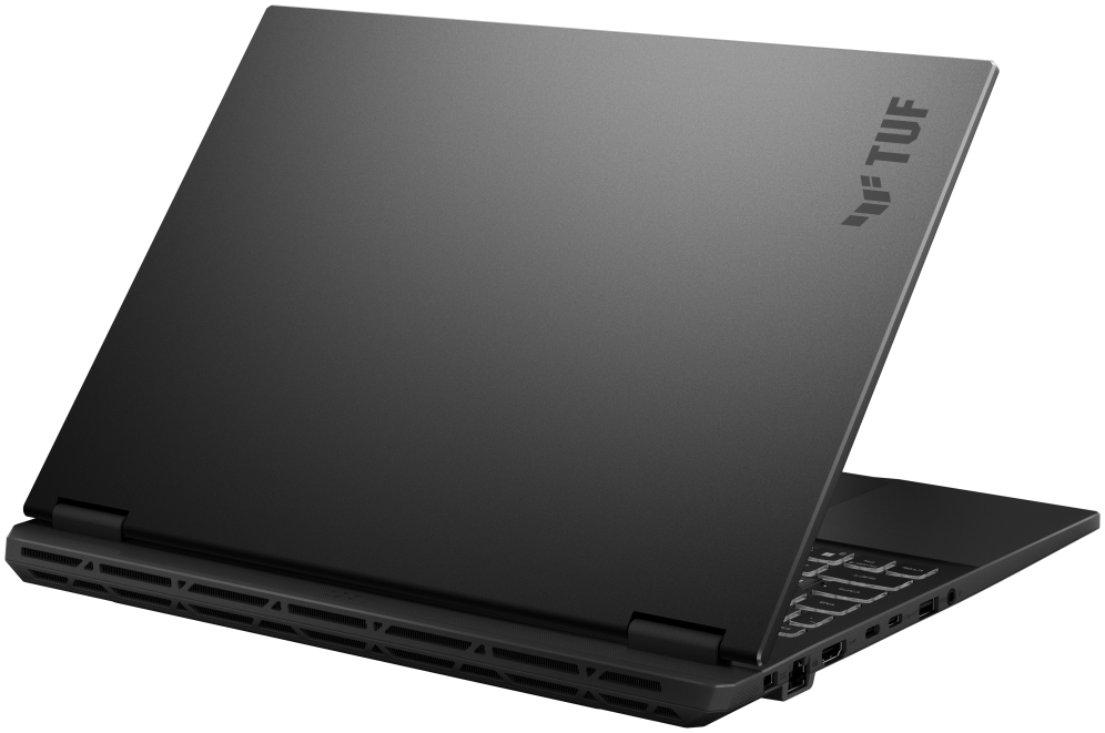 ASUS TUF Gaming F16 TUF608JMI-TU345 - Ordenador Portatil Gaming de 16'' WUXGA 144Hz (Core i5-14450HX, 16GB RAM, 512GB SSD, RTX 5060 8GB, Sin Sistema Operativo) Gris Jager - Teclado QWERTY espanol