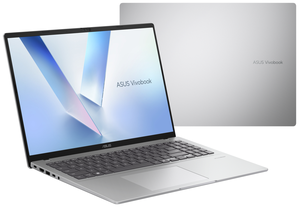 ASUS Vivobook 16 D1607GA-MB086W Copilot+ PC - Ordenador Portatil '' WUXGA (AMD Ryzen AI 7 445, 16GB RAM, 512GB SSD, Radeon 840M, Windows 11 Home) Plata Fria - Teclado QWERTY espanol