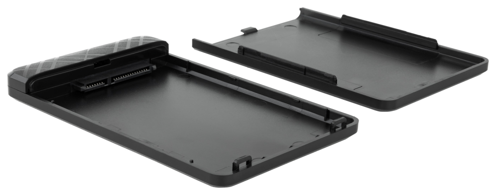 TooQ Caja Externa para Discos de 2,5a HDD/SSD, Negro