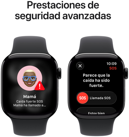 Apple Watch Series 11 OLED 42 mm Digital 374 x 446 Pixeles Pantalla tactil 5G Negro Wifi GPS (satelite)