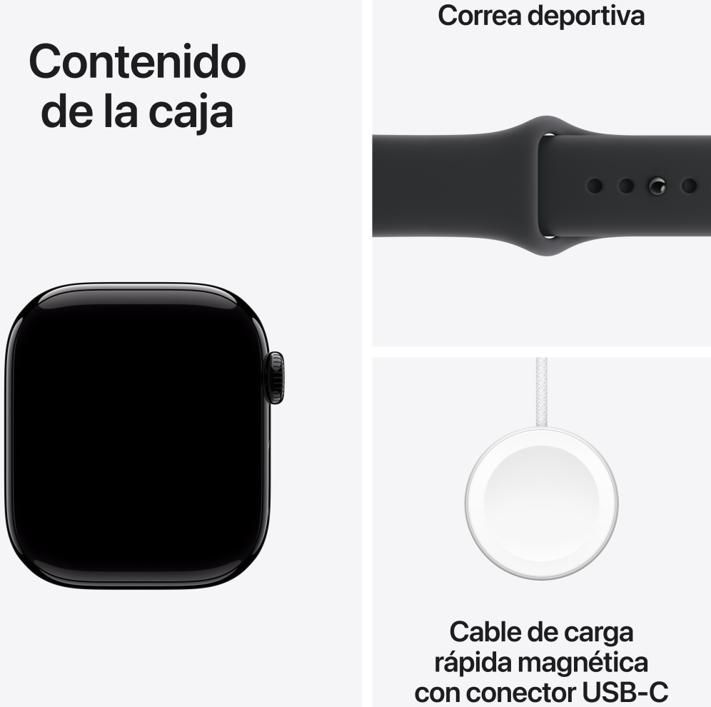 Apple Watch Series 11 OLED 42 mm Digital 374 x 446 Pixeles Pantalla tactil 5G Negro Wifi GPS (satelite)