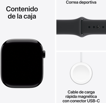 Apple Watch Series 11 OLED 46 mm Digital 416 x 496 Pixeles Pantalla tactil 5G Negro Wifi GPS (satelite)